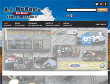 Tablet Screenshot of mckayautorepair.com